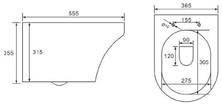 Унитаз Vincea Edge-M Rimless VT1-37 подвесной с сиденьем Микролифт 