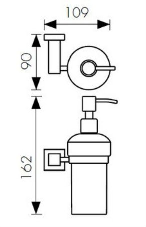 Дозатор для жидкого мыла Kaiser KH-4310 Бронза 