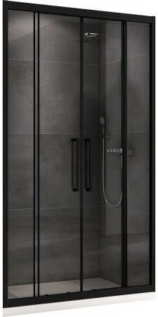 Душевая дверь Abber Schwarzer Diamant 160 AG33160BH профиль Черный стекло прозрачное 