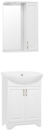 Тумба под раковину Style Line Олеандр 2 Люкс 55 ЛС-00000046 Белая 