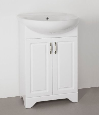 Тумба под раковину Style Line Олеандр 2 Люкс 55 ЛС-00000046 Белая 