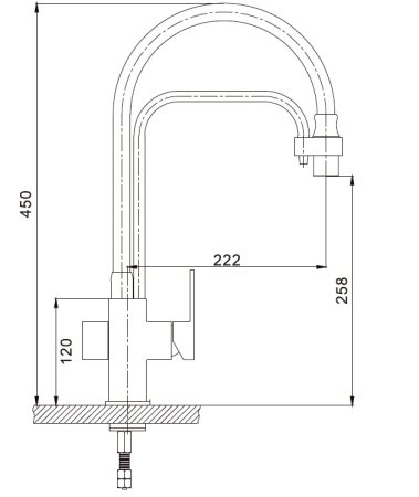 Смеситель для кухонной мойки Gappo G4398-4 