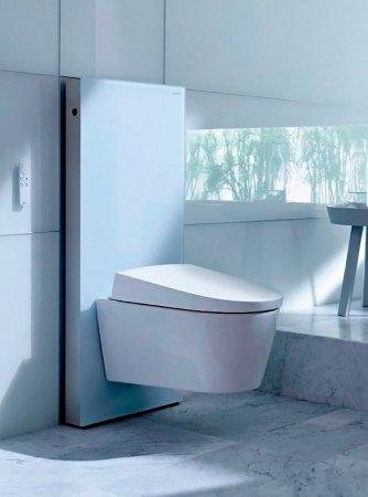 Сантехнический модуль для подвесных и напольных унитазов Geberit Monolith Plus 131.221.SI.1 с подсве 