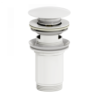 Донный клапан для раковины WONZON & WOGHAND, Белый матовый (WW-SS09-MW)