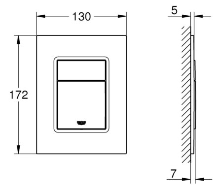 Кнопка смыва Grohe Skate Cosmopolitan S 37535DC0 