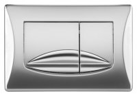 Кнопка смыва OLI River Dual 638506 хром матовый
