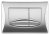 Кнопка смыва OLI River Dual 638506 хром матовый 