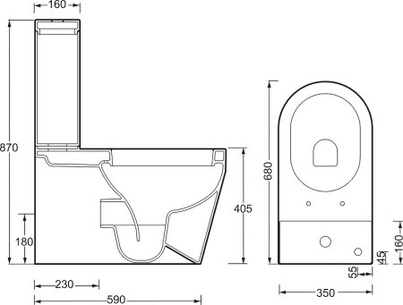 Унитаз BelBagno Genius BB541CP Белый 