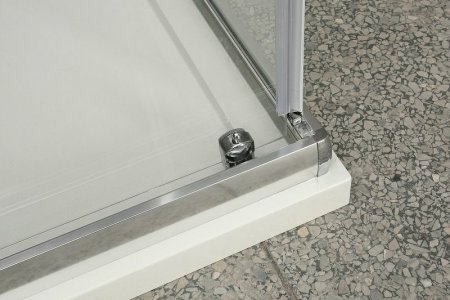 Душевой уголок BelBagno Unique 115х100 UNIQUE-AH-1-100/115-100-C-Cr профиль Хром стекло прозрачное 