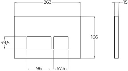 Клавиша смыва BelBagno BB041CR Хром 