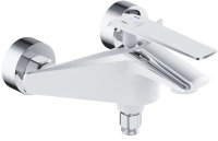 Смеситель для ванны Rose R1302F, белый/хром