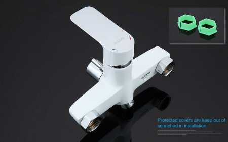 Смеситель для ванны Gappo G48 G2248 универсальный Белый Хром 