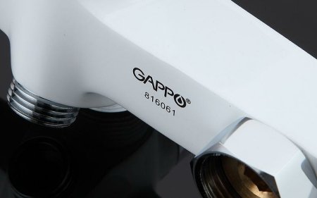Смеситель для ванны Gappo G48 G2248 универсальный Белый Хром 