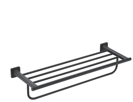 Полка для полотенец Rose RG1508H, черный 