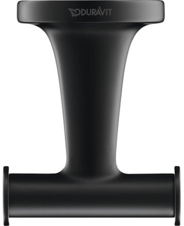 Двойной крючок Duravit Starck T 0099304600 Черный матовый 