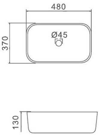 Раковина-чаша Gappo 48 GT403-8 Черная матовая 