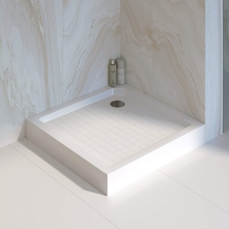 Душевой поддон квадратный RGW SMC-W Белый  800x800 