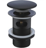 Донный клапан CeramaLux BB005B click-clack Черный глянцевый