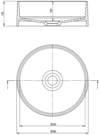 Раковина-чаша Deante Silia 36 CQS_NU4S Черная матовая 