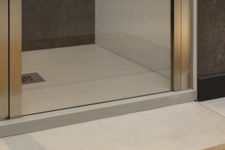 Душевая дверь Allen Brau Priority 120 3.31008.BA профиль Серебро брашированное стекло прозрачное 