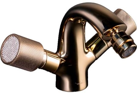 Смеситель для биде Boheme Royal Cristal 296-Royal/CRST Золото 