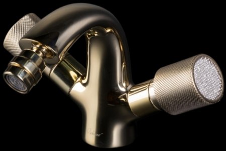 Смеситель для биде Boheme Royal Cristal 296-Royal/CRST Золото 