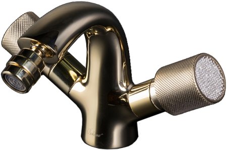 Смеситель для биде Boheme Royal Cristal 296-Royal/CRST Золото 