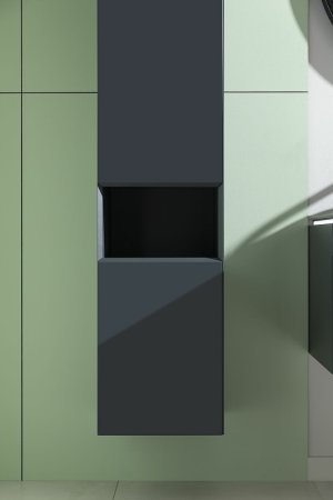 Шкаф пенал Allen Brau Infinity 35 L 1.21010.AM подвесной Антрацит матовый 