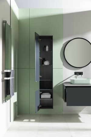 Шкаф пенал Allen Brau Infinity 35 L 1.21010.AM подвесной Антрацит матовый 