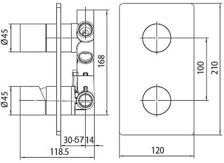 Смеситель для душа Bossini Oki New Z00004.030 Хром 