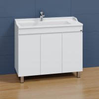 Тумба Санта Марс 100 напольный 3 двери с умывальником Сириус 100