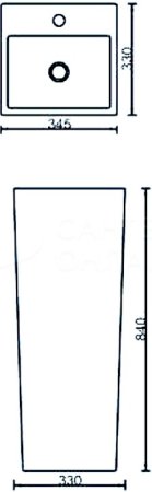 Раковина SantiLine SL-4010 