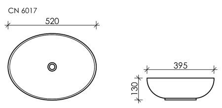Раковина Ceramica Nova Element CN6017MDH темный антрацит 