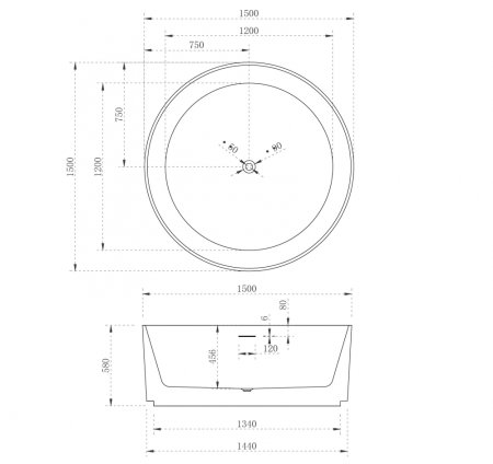 Акриловая ванна ABBER AB9442 белая 