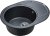 Мойка кухонная Paulmark Oval PM316502-BLM черный металлик 