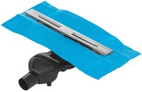 Душевой лоток Berges Simpel 600 090111 с решеткой Хром матовый