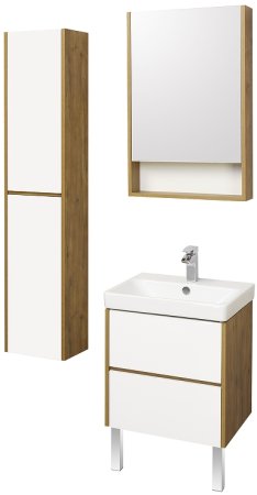 Тумба под раковину Aquaton Сканди 70 1A251801SDZ90 подвесная Белый Дуб рустикальный 