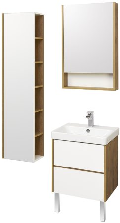 Тумба под раковину Aquaton Сканди 70 1A251801SDZ90 подвесная Белый Дуб рустикальный 