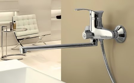 Смеситель для ванны Frap H220 F22001 универсальный Хром 