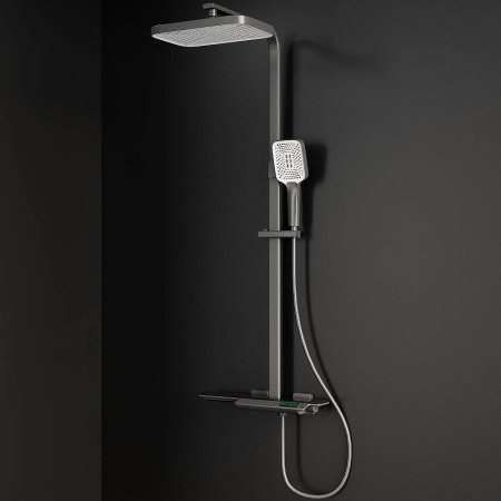 Душевая система RGW Shower Panels SP-34Gr 51140134-11 с термостатом Серая 