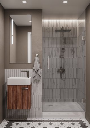 Тумба под раковину Aquaton Эклипс 45 1A172701EK560 подвесная Эбони темный 