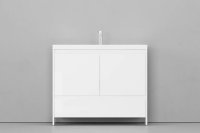 Тумба с раковиной напольная VELVEX Klaufs 100.2D.1Y белый