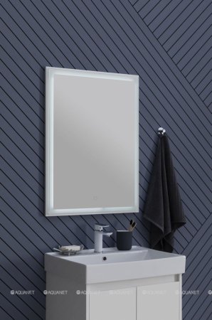Зеркало Aquanet Nova Lite 60 белый LED 