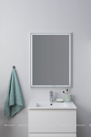 Зеркало Aquanet Nova Lite 60 белый LED 