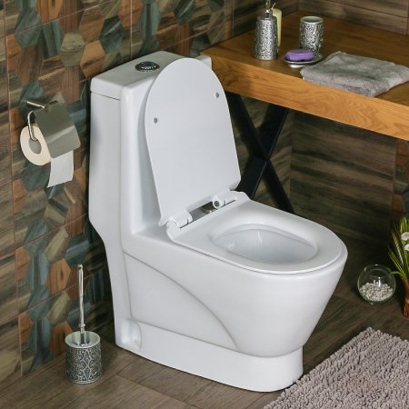 Унитаз моноблок Melana MLN-2014 с сиденьем Микролифт 