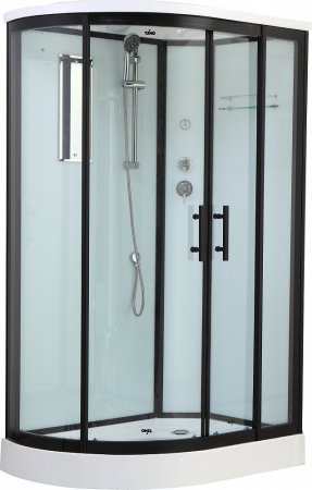 Душевая кабина Timo Standart T-6602 B R профиль черный 