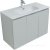 Тумба с раковиной Aquanet Алвита New 100 3 дверцы, серый 