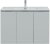 Тумба с раковиной Aquanet Алвита New 100 3 дверцы, серый 