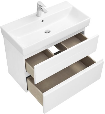 Тумба под раковину Roca Oleta 80 A857640501 подвесная Белая матовая 