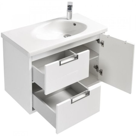 Тумба под раковину Roca Etna 80 857301806 подвесная Белый глянец 